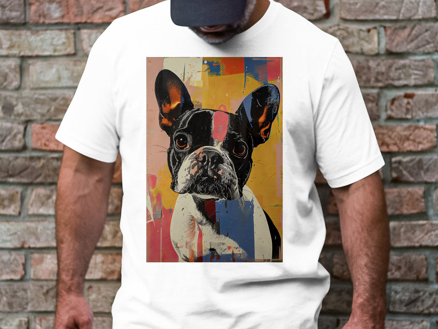Frenchie Pop Art Tee - A Splash of Personality
