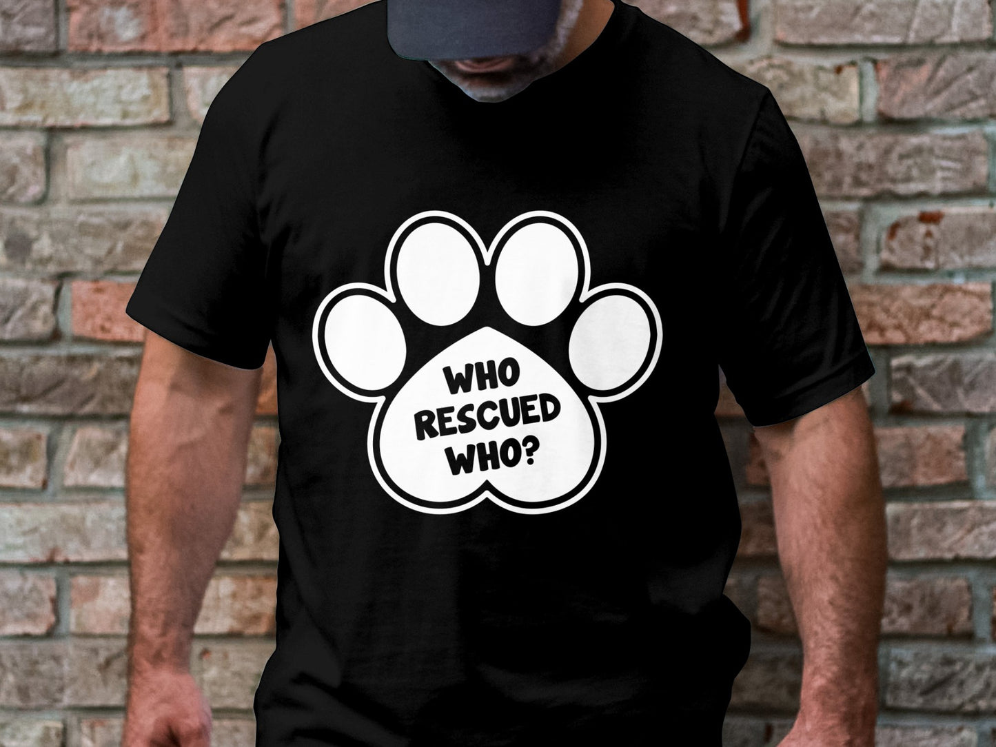Dogs Companion's Echo Tee - Who Rescued Who?