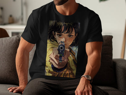 Intense Stare - Anime-Inspired Graphic Tee