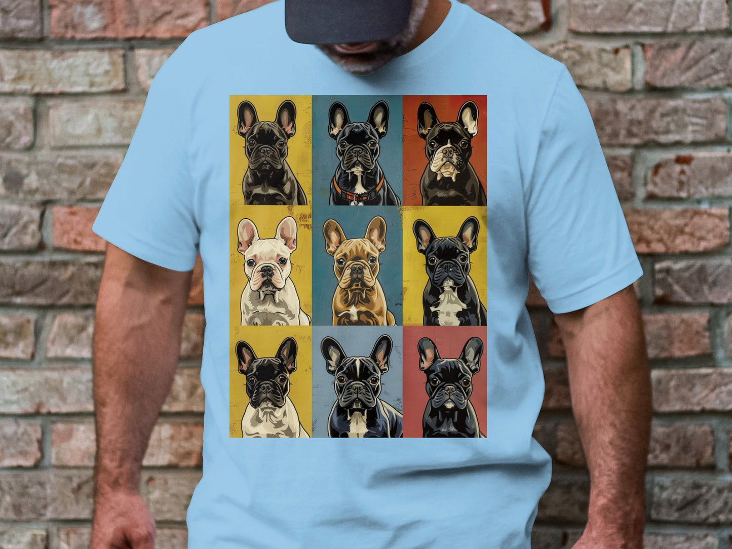 Warhol Woofs Frenchie Tee - A Pop of Pup Personality