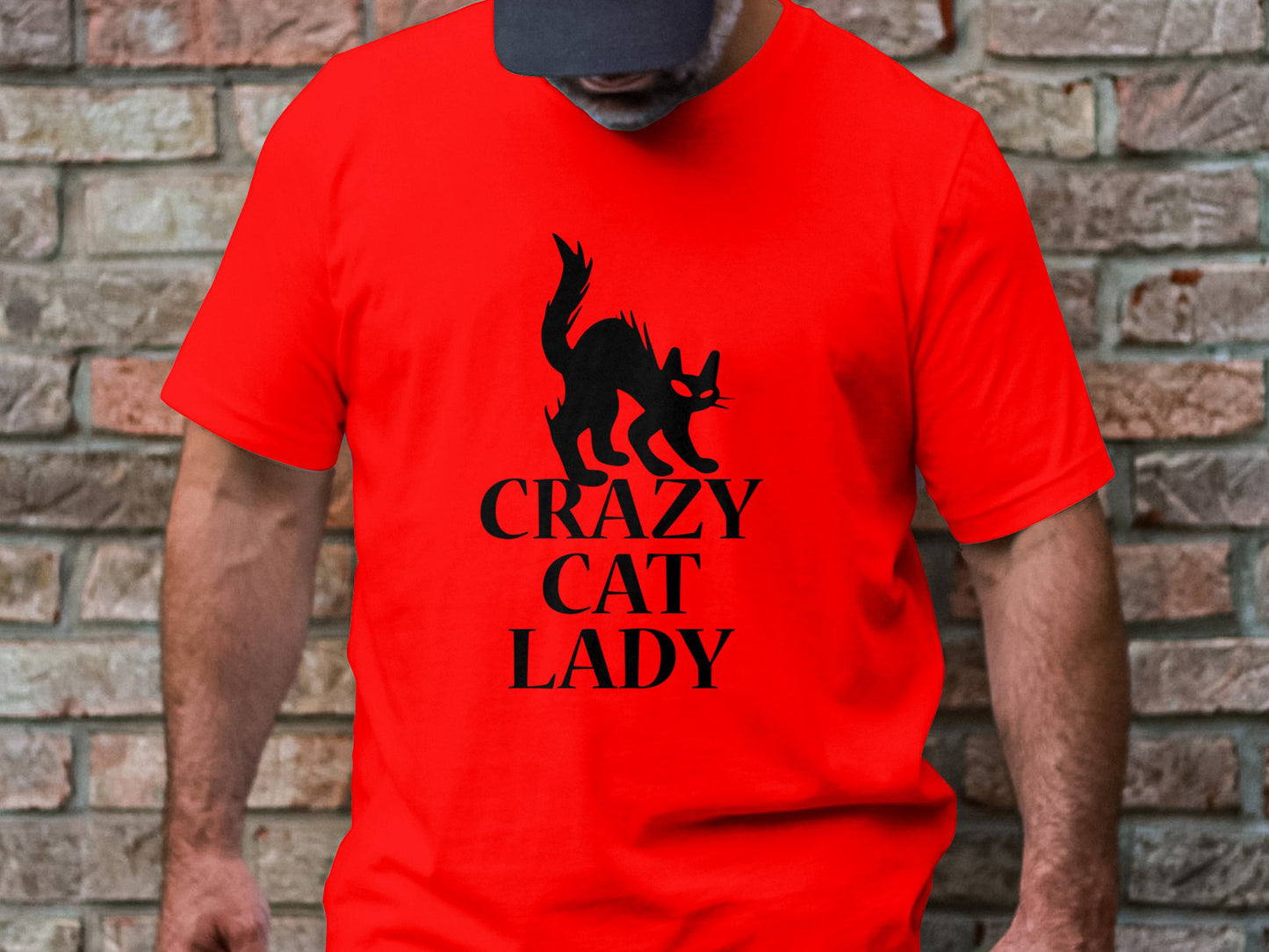 Fierce Feline Spirit Tee - Black Cat Edition, Crazy Cat Lady