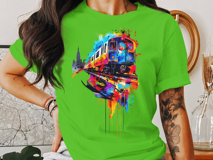 Metro Motion Tee - City Life in Vivid Strokes
