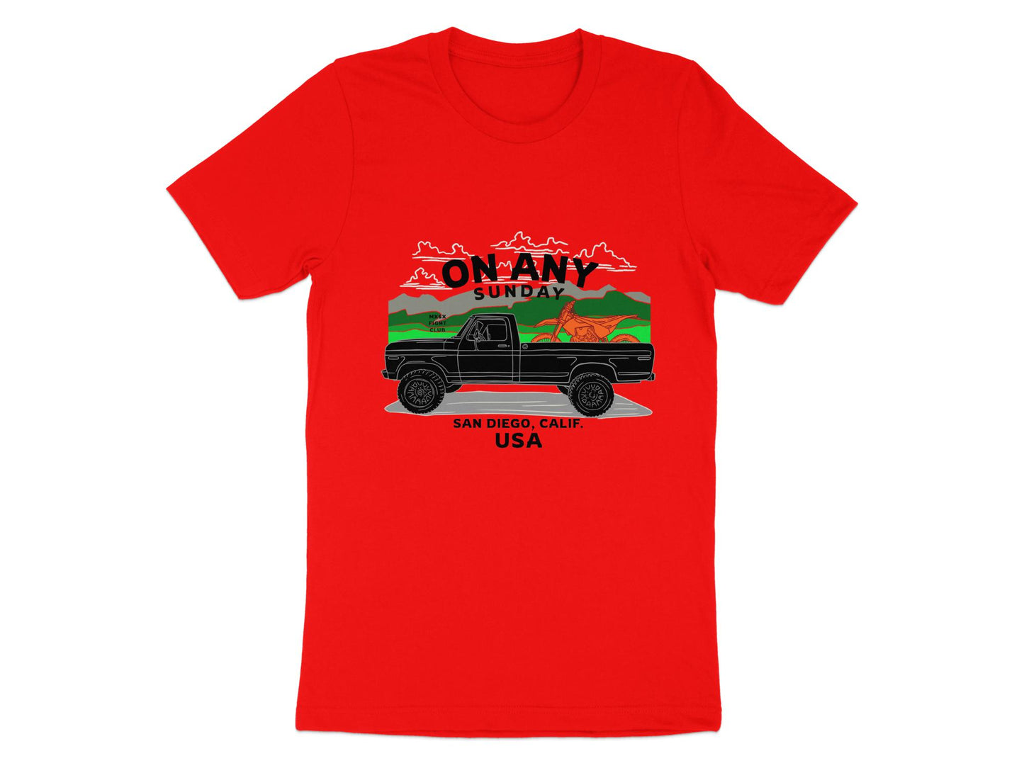 On Any Sunday -Motocross And Supercross Fans Fight Club Tee
