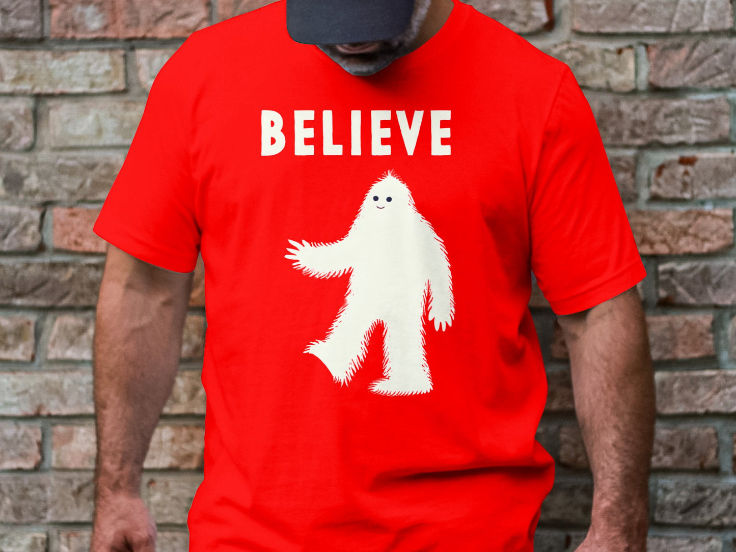 Believe in Yeti - Whimsical Yeti Graphic Tee