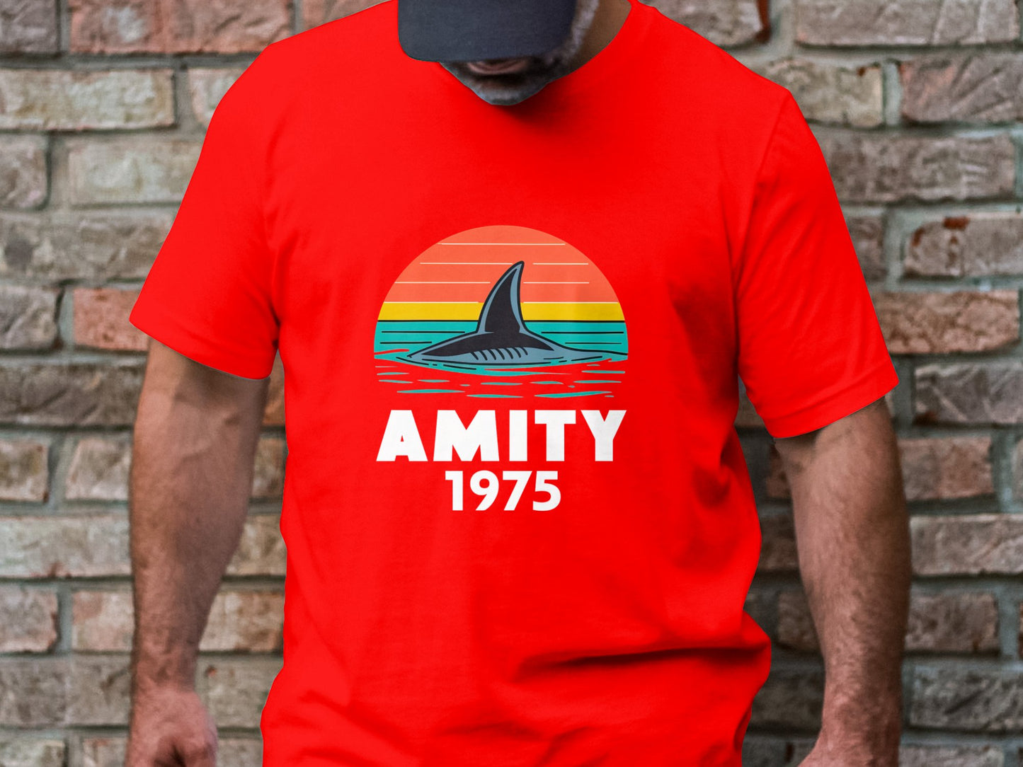 Amity 1975 - Jaws Fan Tribute Graphic Tee