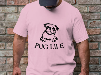 Pug Life Cartoon Tee - Embrace the Pug Attitude