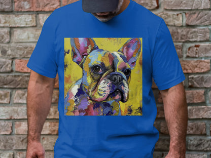 Frenchie Palette Tee - A Canvas of Canine Charm