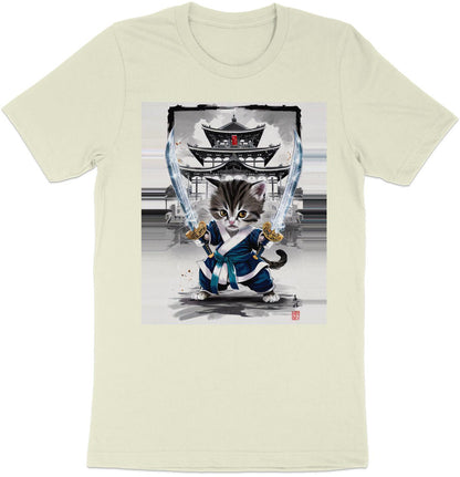 Samurai Kitten - Epic Warrior Cat Graphic Tee