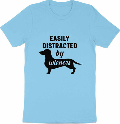 Distracted by Wieners Tee - A Humorous Nod to Dachshund Devotees