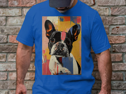 Frenchie Pop Art Tee - A Splash of Personality