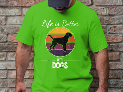 Vintage Canine Summit - 'Life Is Better With Dogs' Retro Tee
