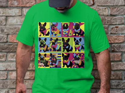 Kaleidoscope Canines Tee - Patchwork Pups in Technicolor!