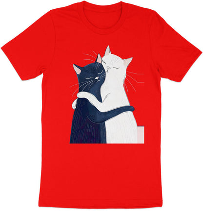 Yin Yang Cat Hug T-Shirt – Celebrating Togetherness
