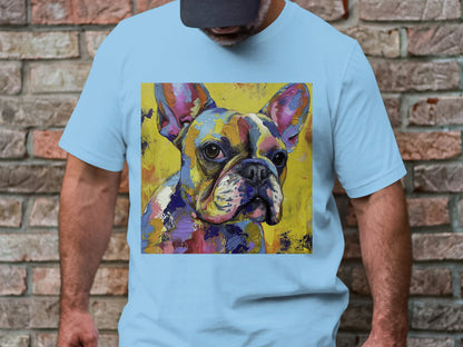 Frenchie Palette Tee - A Canvas of Canine Charm
