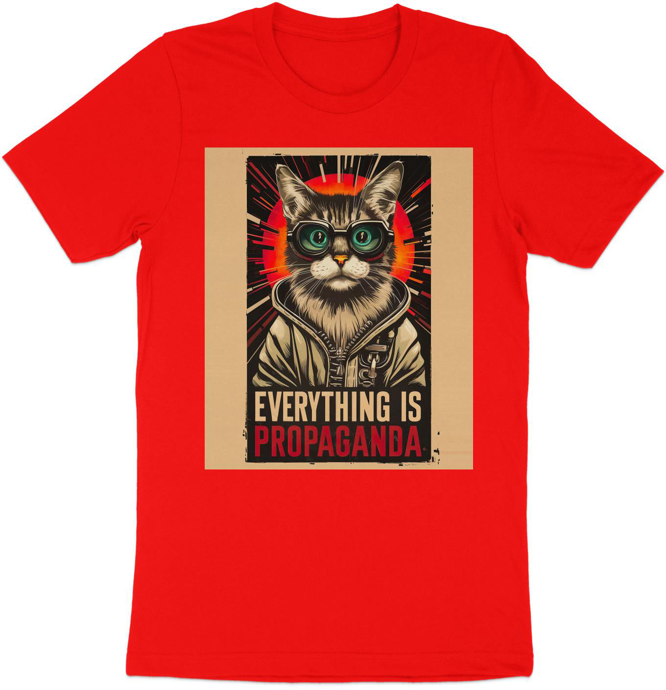 Propaganda Cat - Bold Statement Graphic Tee