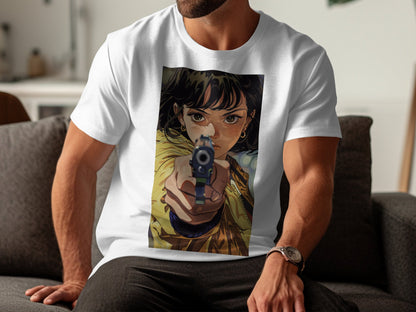 Intense Stare - Anime-Inspired Graphic Tee