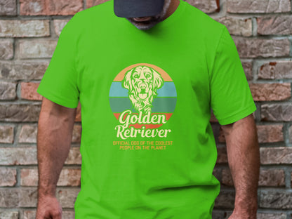 Retro Goldie Pride - 'Golden Retriever Coolest People' Vintage Tee