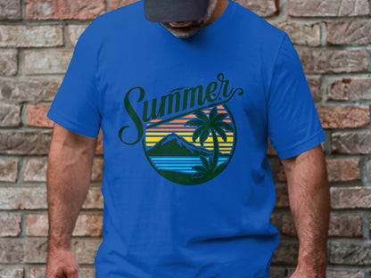 Summer Vibes - Tropical Sunset Graphic Tee