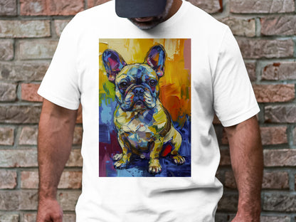 Frenchie in Color Tee - A Masterpiece of Fun