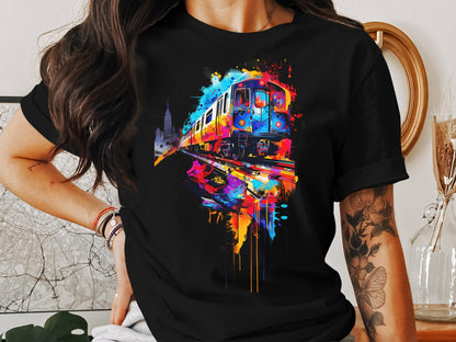 Metro Motion Tee - City Life in Vivid Strokes