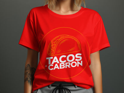 El Taco Cabron - Playful Line Art Tee
