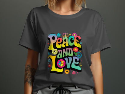 Peace and Love Tee - Groovy Flower Power Revolution