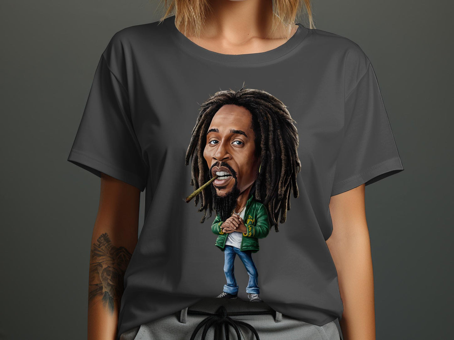 Retro Rock Revolution Tee - Legendary Band Caricature Shirt