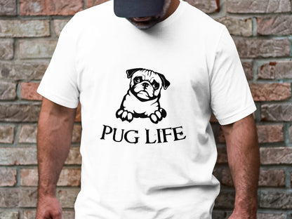 Pug Life Cartoon Tee - Embrace the Pug Attitude