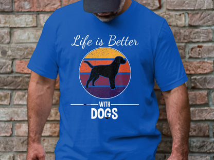 Vintage Canine Summit - 'Life Is Better With Dogs' Retro Tee