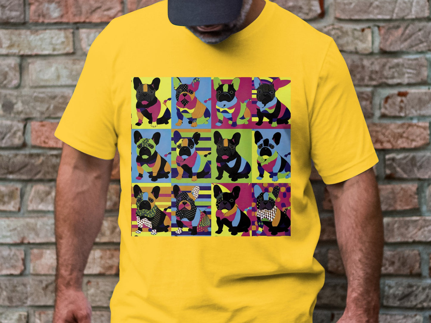Kaleidoscope Canines Tee - Patchwork Pups in Technicolor!