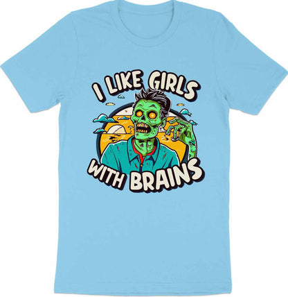 Undead Compliments T-Shirt – 'I Like Girls with Brains'"