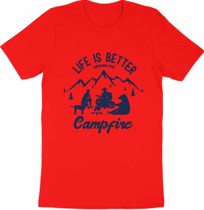 Life is Better Around the Campfire Cozy Campfire T-Shirt