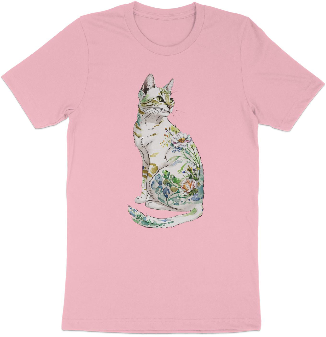 Nature’s Purrfection Watercolor Cat T-Shirt