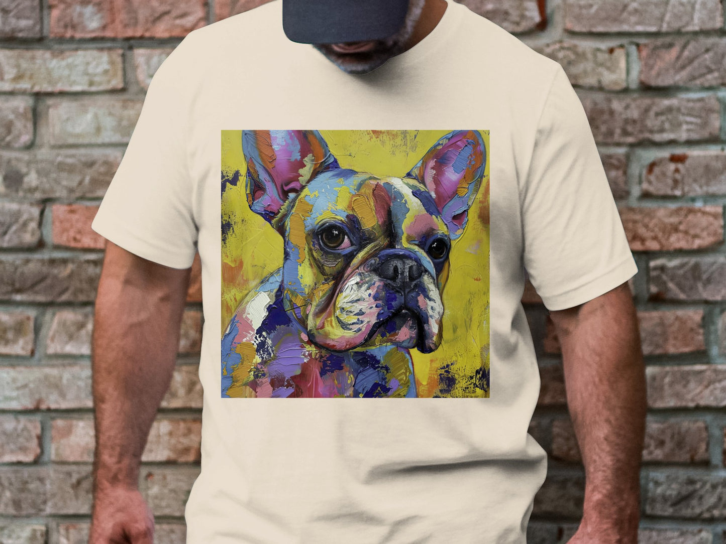 Frenchie Palette Tee - A Canvas of Canine Charm