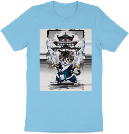 Samurai Kitten - Epic Warrior Cat Graphic Tee