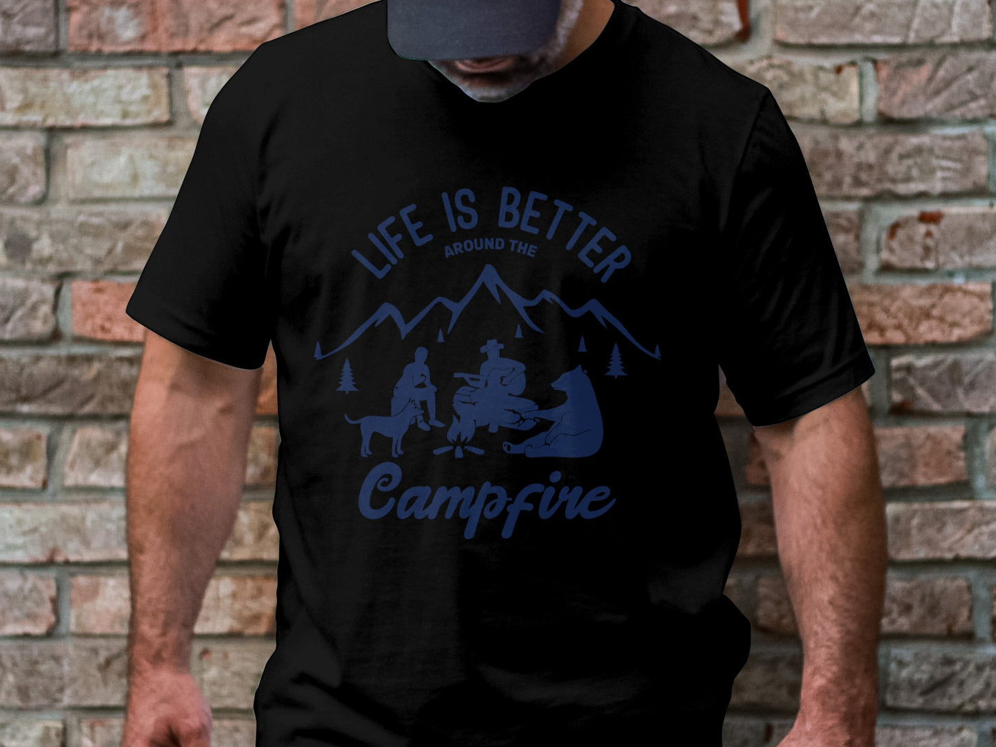 Life is Better Around the Campfire Cozy Campfire T-Shirt