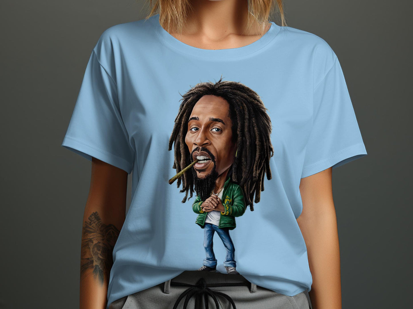 Retro Rock Revolution Tee - Legendary Band Caricature Shirt