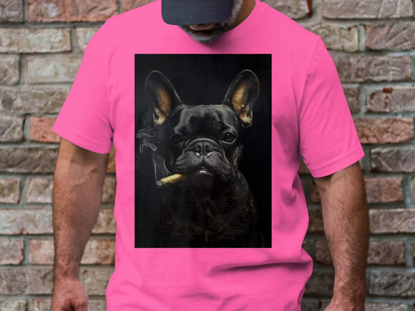 The Brooding Frenchie Tee - Edgy Elegance