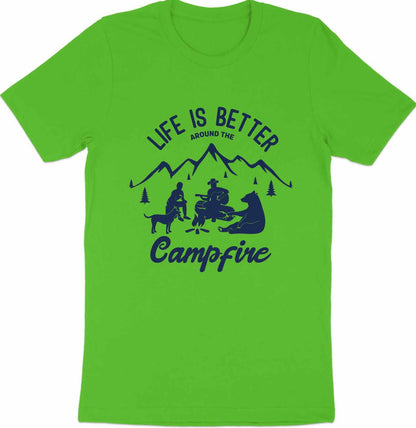 Life is Better Around the Campfire Cozy Campfire T-Shirt