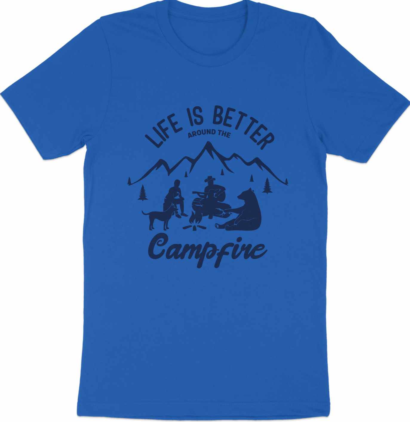 Life is Better Around the Campfire Cozy Campfire T-Shirt