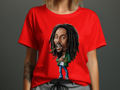Retro Rock Revolution Tee - Legendary Band Caricature Shirt