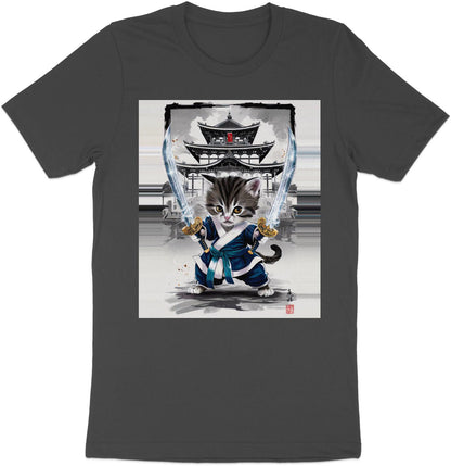 Samurai Kitten - Epic Warrior Cat Graphic Tee