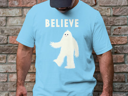 Believe in Yeti - Whimsical Yeti Graphic Tee