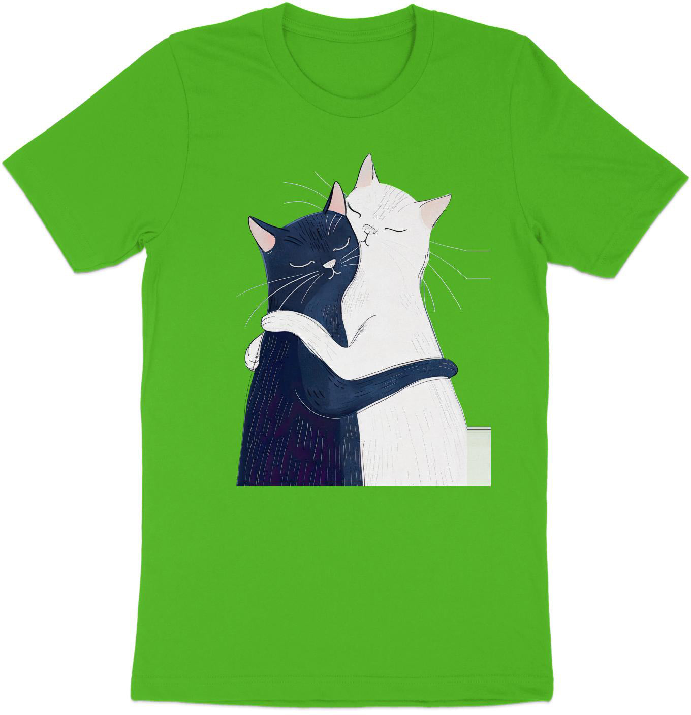 Yin Yang Cat Hug T-Shirt – Celebrating Togetherness
