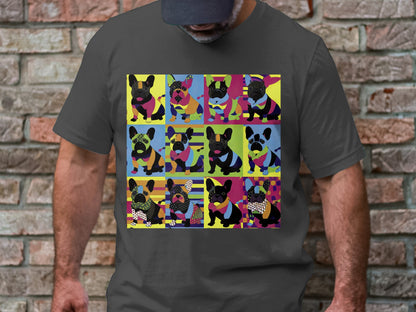Kaleidoscope Canines Tee - Patchwork Pups in Technicolor!