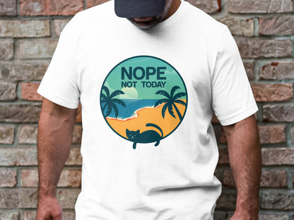 Beachside Feline Retreat Tee - NOPE Not Today
