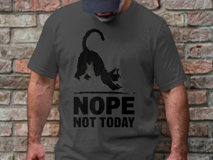 Nope, Not Today Cat - Anime-Style Attitude Tee