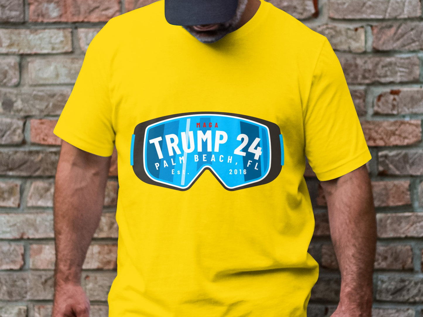 Patriotic Motocross - Trump 24 Palm Beach Graphic Tee