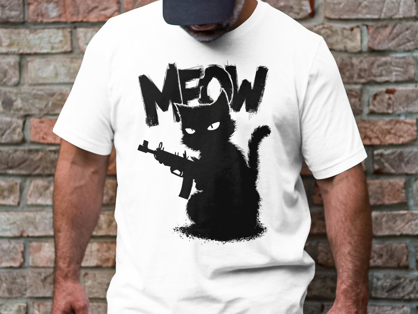 Rebel Meow - Fierce Cat Graphic Tee