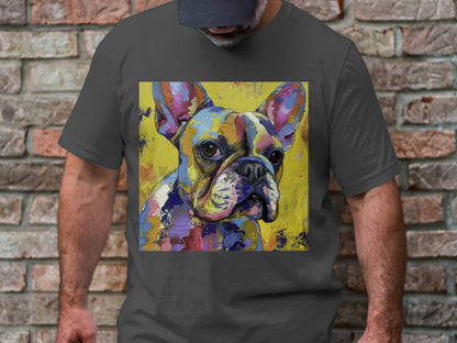 Frenchie Palette Tee - A Canvas of Canine Charm